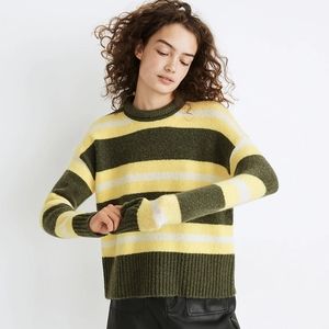 Madewell Striped Fulton pullover sweater